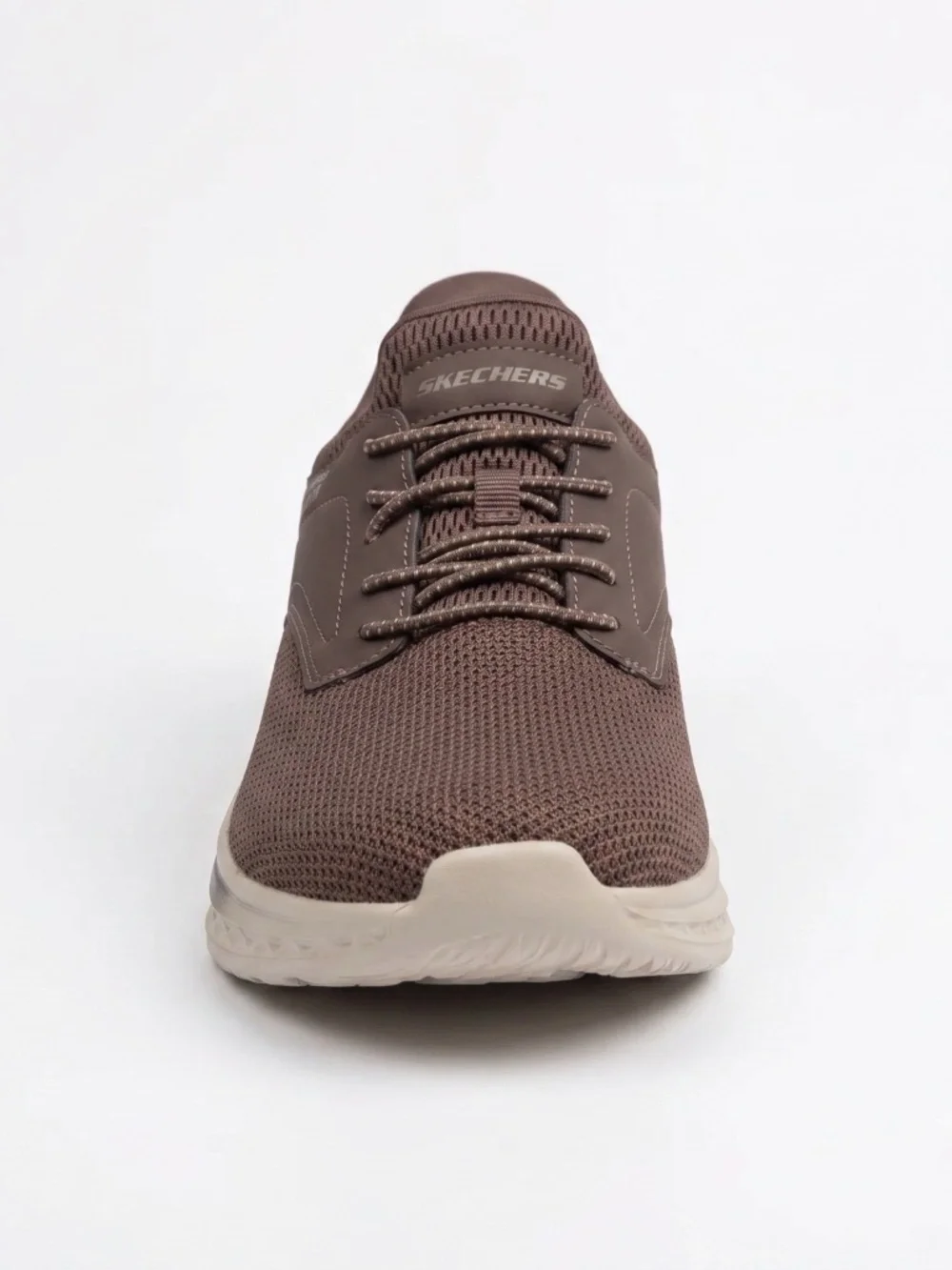 New Skechers Men Hands Free Swift Fit Lightweight Sneakers Shoes Brown
